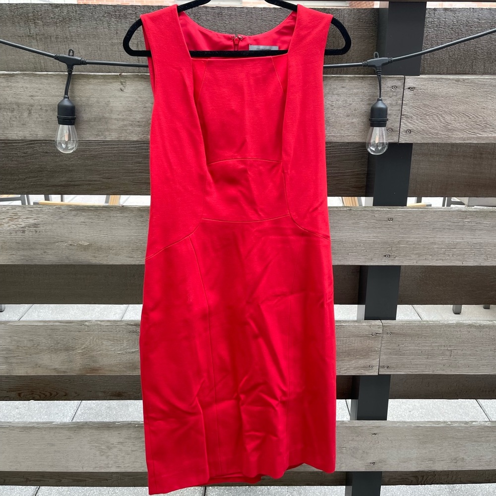 Classiques Entier Red Panneled Business Dress